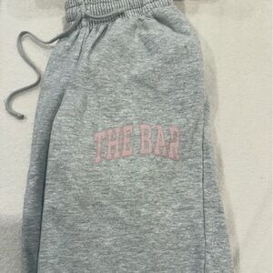 The Bar gray and PINK sweatpants. Size xs.